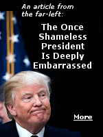 One of President Trump's superpowers is his shamelessness. Most of the time, he demonstrates an ability to shrug off scandals or missteps that would cause another politician's career to self-immolate. Get caught in a video boasting about abusing women? That's just locker-room talk! Grow insecure about crowd size? The photo must be doctored!  Trump has long been able to shrug off a bad headline and move on to the next news cycle, counting on his base to swallow his claims and never waver in their support.